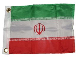 AES 12x18 12&quot;x18&quot; Country of Iran Boat Motorcycle Flag Brass Grommets - £3.11 GBP