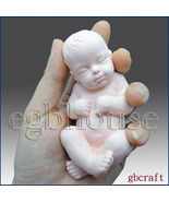 3D Silicone Soap Mold-Lifelike Baby Ethan(2 parts assembled mold)-free s... - $44.70