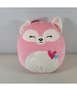 Squishmallows Plush Fox Flora Pink Kellytoy 10 inch 2021 - £11.04 GBP