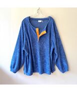 UO Sz L Purple Oversized Soft Terrycloth Popover Sweatshirt Swim Cover Up - $24.13