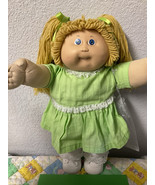 VTG Cabbage Patch Kid Girl HTF Butterscotch Hair Blue Eyes Head Mold #5 ... - $245.00