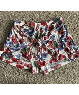 Anthropologie Hayden Floral Boho Waist Tie FlyShorts Size Small Elastic ... - $17.93 CAD