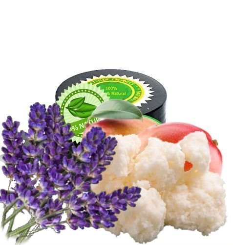 MANGO BUTTER - LUXURIOUS KASHMIR LAVENDER - 16oz - (MANGO BUTTER with KASHMIR LA
