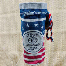 Tito&#39;s Handmade Vodka Stars &amp; Stripes American Flag Canvas Embroidered Bag - £9.45 GBP