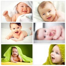 Set of 6 Cute baby Poster  for Pregnant Women HD Baby Wall Poster 12 x 18 Inch - £23.67 GBP