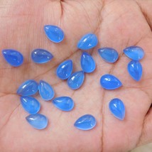 15x20 mm Pear Chalcedony Cabochon Loose Dyed Gemstone Lot 2 pcs - £7.95 GBP