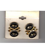 Clip on Earrings - Black and Gold Elephants - £3.35 GBP