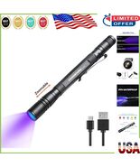 Ultra-Light Rechargeable UV Flashlight - Perfect for Stains, Scorpion Hu... - $37.18 CAD