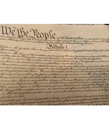 Four Page Parchment (legible) U.S. Constitution Set - €5,43 EUR