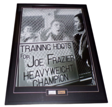 Muhammad Ali &amp; Joe Frazier Dual Signed Framed 28x40 Poster Display JSA - $989.99