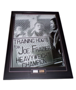 Muhammad Ali &amp; Joe Frazier Dual Signed Framed 28x40 Poster Display JSA - £778.75 GBP