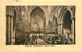 1911 Friths Series Postcard Chester Cathedral Choir West Chesshire England Uk - £4.43 GBP