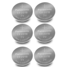 Panasonic CR2016-6 CR2016 3V Lithium Coin Battery (Pack of 6) - £5.10 GBP