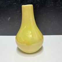 Antique Weller Pottery YELLOW Monochrome Vase 1903  Luster Glaze 5.25&quot; - £37.93 GBP