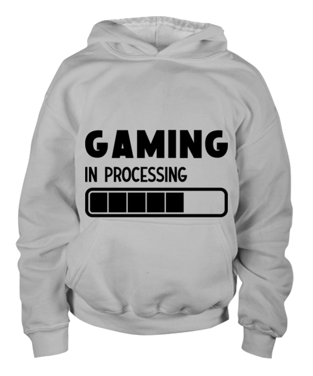 Gaming in processing , ash Youth Hoodie. Model 60077  - $39.99+