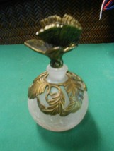 Great CRACKLE Glass PERFUME BOTTLE...5&quot; - £9.75 GBP