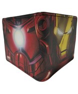 Buckle Down Marvel Iron Man Face + Chest Arc Reactor Print Men&#39;s Bi-Fold... - £11.67 GBP