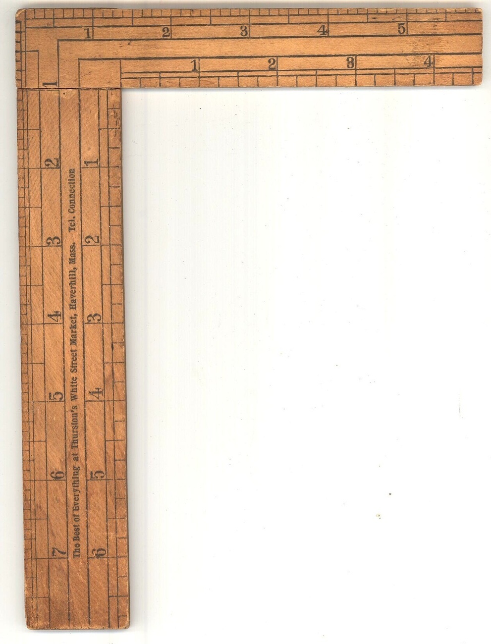 Thurston's White Street market Haverhill MA advertising ruler 1902 butter dairy  Item image 2