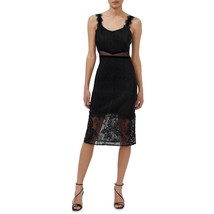 French Connection Women&#39;s Sarelle Ottoman Dress Black Size 2 B4HP $148 - $29.95