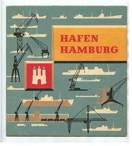 Hafen Hamburg Germany Port Brochure Port Poster 1958 - $67.32