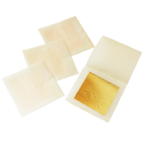 10PC Genuine 24K Edible Pure Gold Gilding Leaf Sheet Transfer Craft Soli... - $11.77