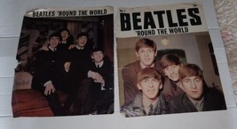 Pair of Vintage Beatles Round The World Magazine Pages Color - £7.96 GBP