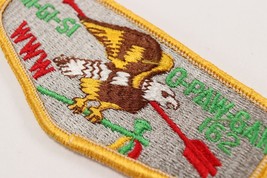 Vtg Mi-Gi-Si O-Paw-Gan 162 OA Order Arrow WWW Boy Scouts of America Flap Patch A - £9.17 GBP
