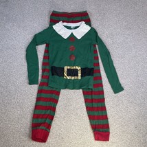 Crazy 8 Elf Pajamas Kids Boys Girls Christmas Size 12 Worn One Time - £8.01 GBP