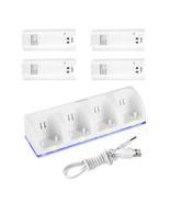 4× Rechargeable Battery Pack + Charger Dock For Nintendo Wii Remote Cont... - $14.35