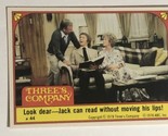 Three’s Company trading card Sticker Vintage 1978 #44 John Ritter Norman... - $2.48