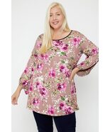 Floral, Bubble Sleeve Tunic - $25.55