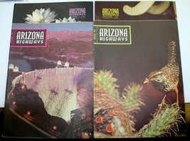 ARIZONA HIGHWAYS Jan~Feb~Sept~Oct 1954 landscape wildlife Hoover Dam cacti plant - £8.70 GBP