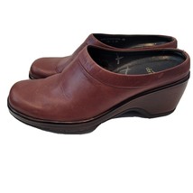 Dansko Brown Leather Low Back Mules Clogs EUR 40 / US 9 Shoes - $27.71