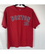 Majestic Dustin Pedroia Boston Red Sox Jersey T Shirt Baseball Red Size ... - £7.51 GBP