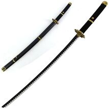 40" Yubashiri Replica Samurai Sword Stainless Steel Katana with Wooden Scabbard  image 2