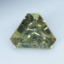 Natural Greenish Yellow Sapphire | Barion Triangle Cut  | 7.18x5.38  mm | 1.04 C - £389.89 GBP