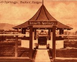 Sam-O Springs Sepia View Baker Oregon OR UNP Unused DB Postcard D8 - £3.07 GBP