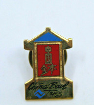China Bowl Ski Vail Colorado CO USA Logo Multi Color Collectible Pin Vintage - £11.72 GBP