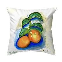 Betsy Drake Two Oranges Small Noncorded Pillow 12x12 - £39.56 GBP