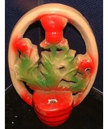 Vintage 1930&#39;s Chakware Blooming Thistle In Pot Wall Plaque - €8,53 EUR