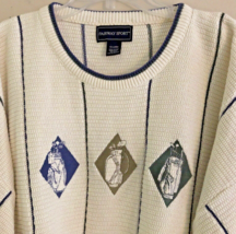 VTG Fairway Sport Embroidered Golf Sweater Mens 2XL Spring Cotton Knit Grandpa - £35.97 GBP