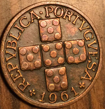 1961 Portugal 20 Centavos Coin - £1.53 GBP