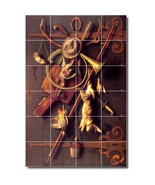 William Harnett Still Life Painting Ceramic Tile Mural BTZ04069 - $328.24 CAD+