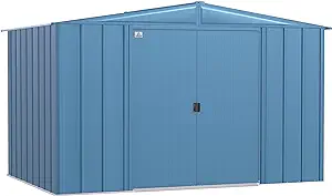 Arrow Sheds 10&#39; x 7&#39; Outdoor Steel Storage Shed, Blue - £897.43 GBP