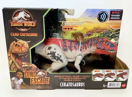 New Jurassic World Camp Cretaceous Dino Escape Roar Attack Ceratosaurus Figure - £26.27 GBP