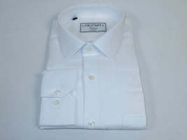 Men's Dress Shirt Charles TYRWHITT Turkey 100% Cotton CHT-16 White Pique image 4