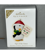 NEW HALLMARK 2009 SIGN OF THE TIMES EXCLUSIVE VIP CHRISTMAS KEEPSAKE ORN... - $13.44 CAD