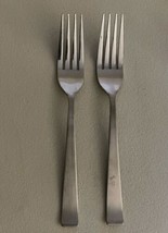 Lifetime LCU 31 Stainless Silverware 2 Dessert Forks Made in Japan - £9.37 GBP