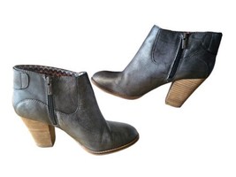 Lucky Brand Women’s LK Eller Metallic Heeled Ankle Boots Side Zip Size 10 M - £14.88 GBP