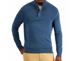 Club Room Men&#39;s Ribbed Four-Button Sweater in Blue Wing-Small - £14.43 GBP